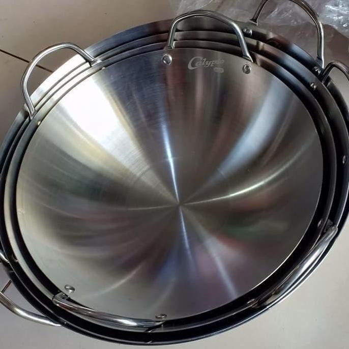 Calypso Wajan Penggorengan Stainless 70 Cm | Kuali Besi 70Cm