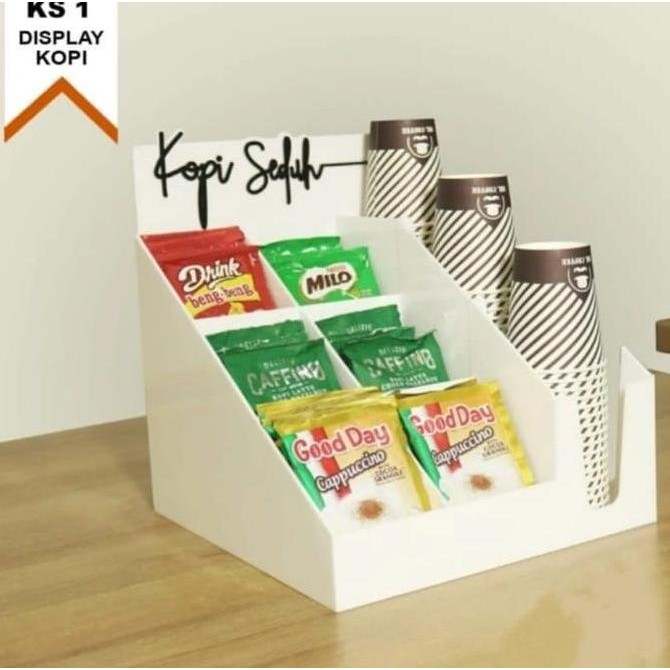 Display Kopi Sachet//tempat kopi//wadah kopi