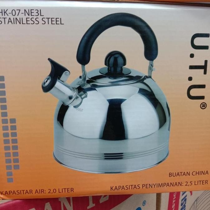 Teko Stainless Bunyi Utu 3 Liter / Teko Siul / Ceret / Kettle Bunyi