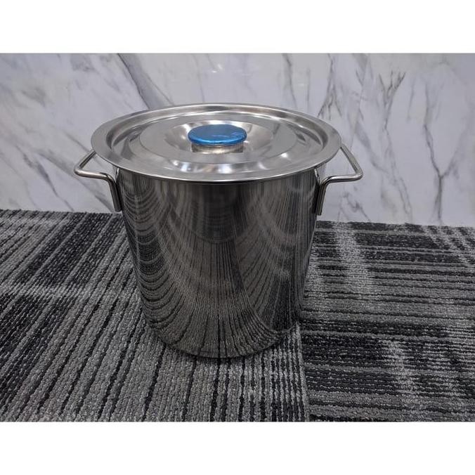 Ugo Panci Jumbo Stainless Tebal | Panci Dandang Stainless Steel | Panci 5Liter 12Liter | Dandang Bak