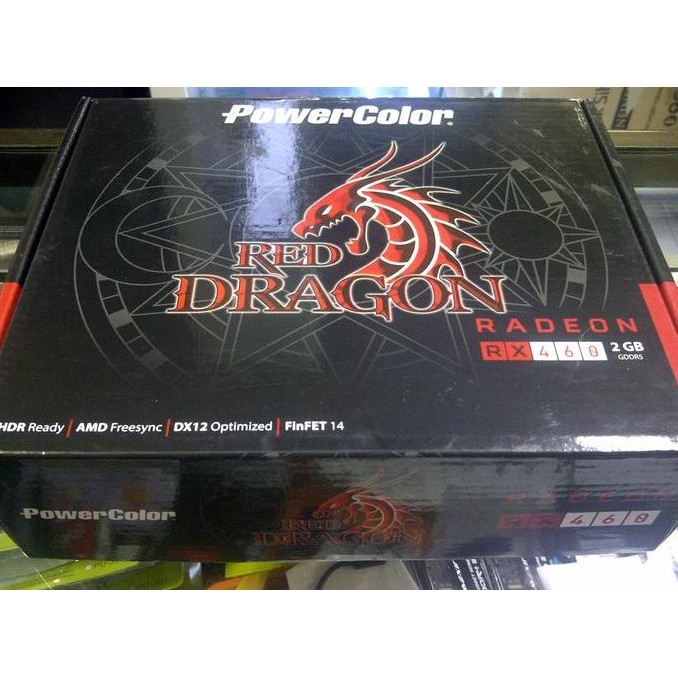 TERBARU - POWERCOLOR RX 460 (RX460) Red Dragon 2GB GDDR5
