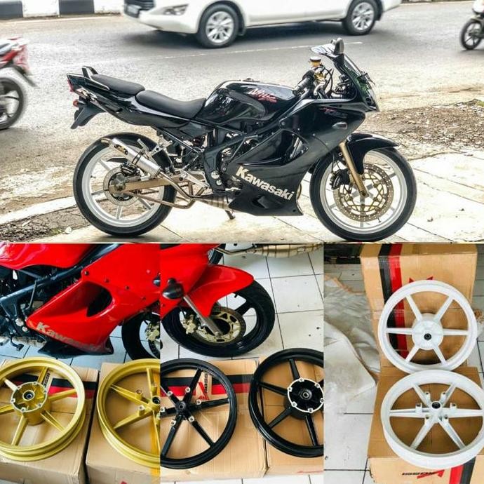 NEW velg vrossi v rossi ninja r rr ring 17 lebar 250 300 tinggal pasang go