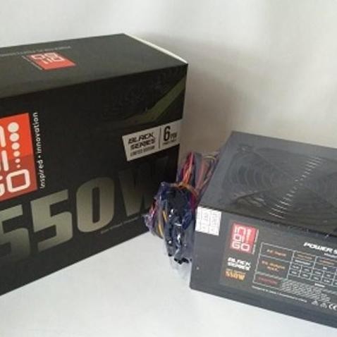 Power Supply Indigo 550W with VGA 6 Pin / PSU PC Komputer 550Watt