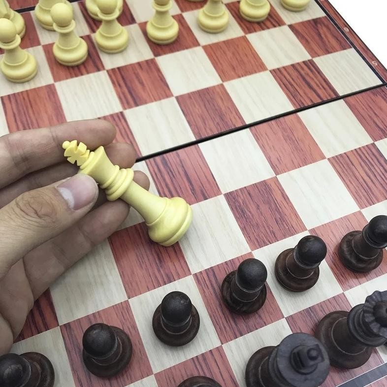 Magnetic Chess Board Game Bidak Catur Kayu Catur Kayu Internasional Catur Magnetic Catur Kayu Premiu