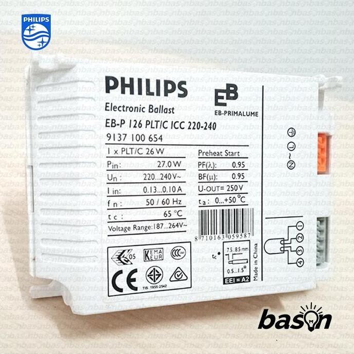 PHILIPS EB-P 126 PL-T/C ICC 220-240 - Ballast Elektronik EBP PLC 26W