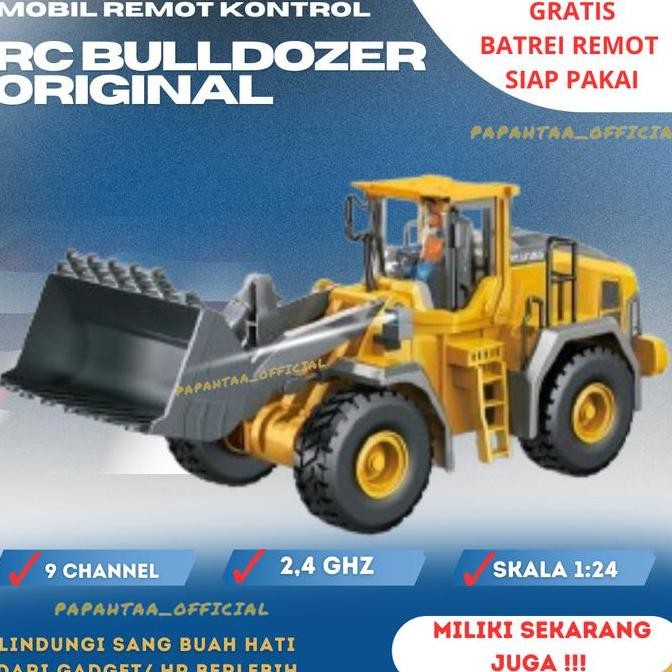 rc remote kontrol alat berat mainan mobil anak truck excavator control