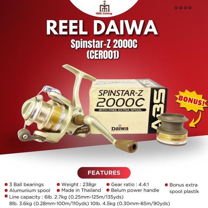 BEBAS ONGKIR - Reel Daiwa Spinstar-Z 2000C