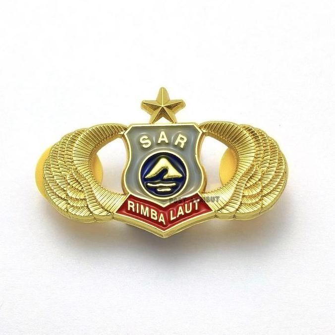 Pin Polri Luxury / Pin Sar Rimba Laut Luxury / Pin Selam Polri Luxury  / Brevet Basarnas Rescue Luxu