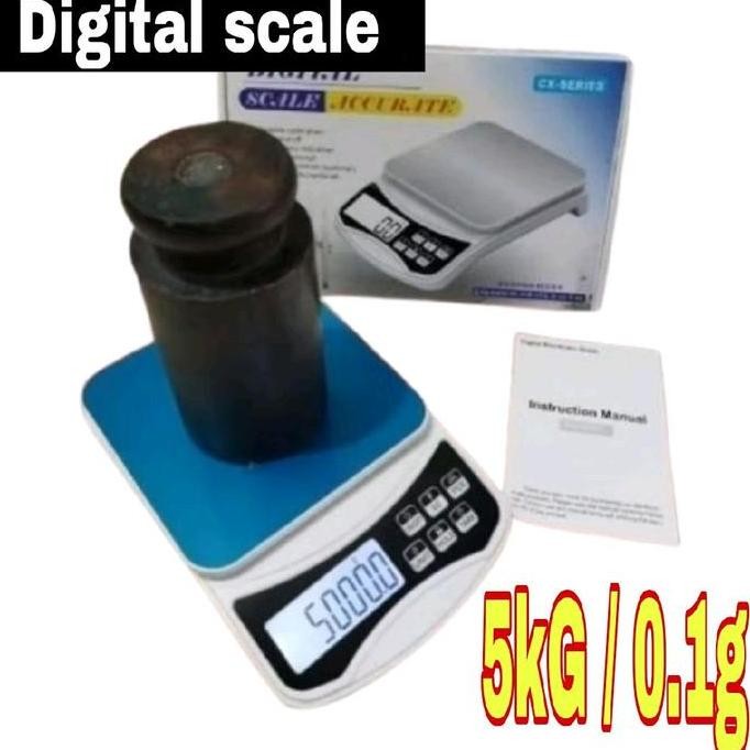 Timbangan Digital 5Kg 0,1G Timbangan Murah Serba Guna Timbangan Bahan Kue Bumbu Dapur 0.1Gram 5 Kg