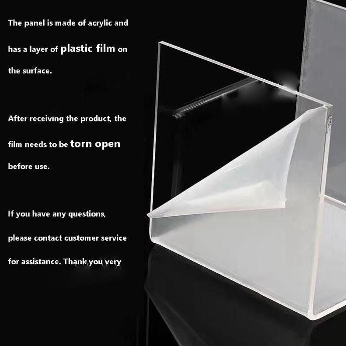 FH Kabinet Display Akrilik 4/5 Lapis Kabinet Dapur Bambu Kabinet Penyimpanan Anti Debu Rak Tertutup 