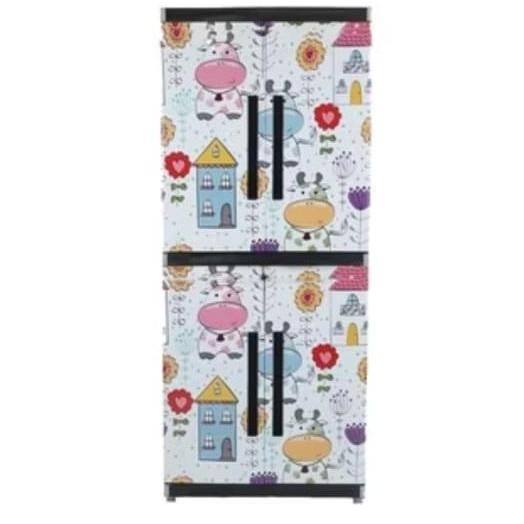 Lemari Pakaian Plastik Miami Orlando Serbaguna Motif Sapi JUMBO KARGO