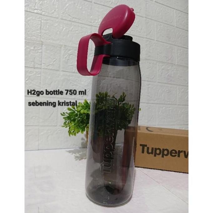 Botol minum tupperware h2go 750ml straw (1) h 2go