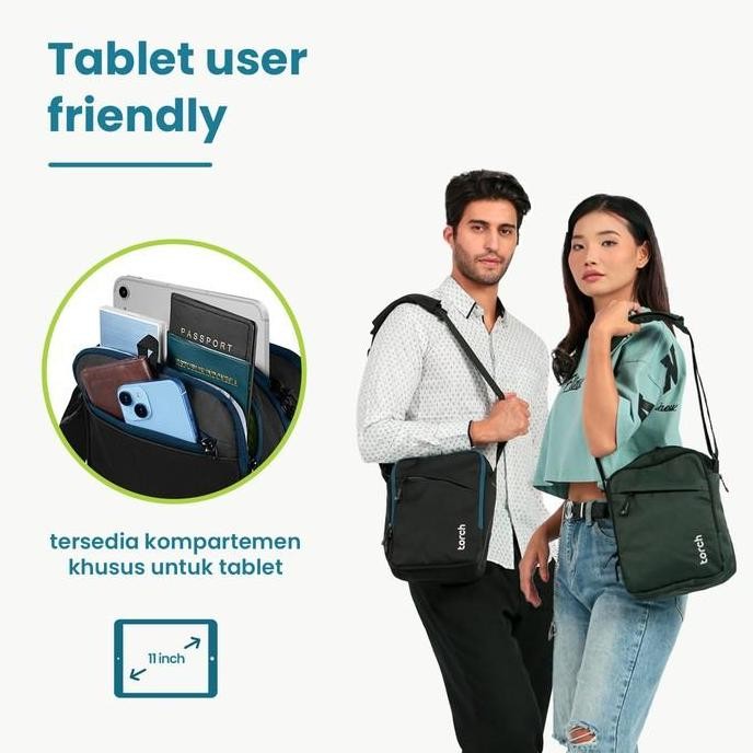 Torch Sayung - Sling Bag Tas Selempang Ipad Tablet 11 Inch Organized Outdoor Pria Wanita