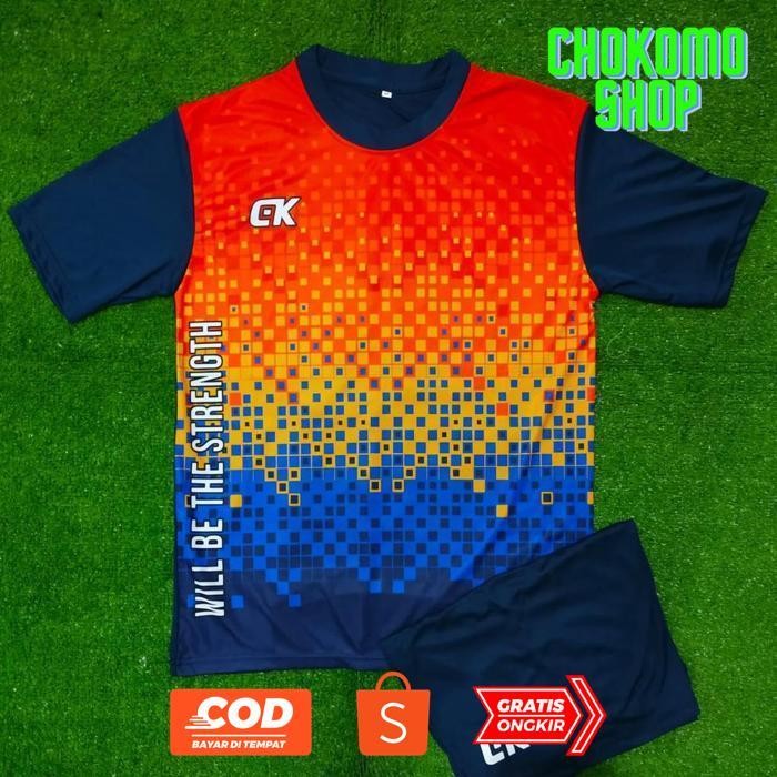 gha-68 SETELAN CK BOLA OLAHRAGA TRAINING BADMINTON VOLLY JERSEY Original