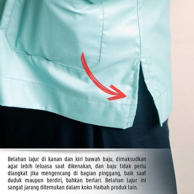 Baju Muslim Baju Koko Haibah Kazimi (Size Xxl)