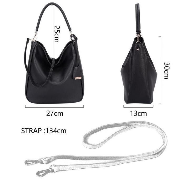 David jones Paris tote bag wanita tas selempang wanita bahan kulit