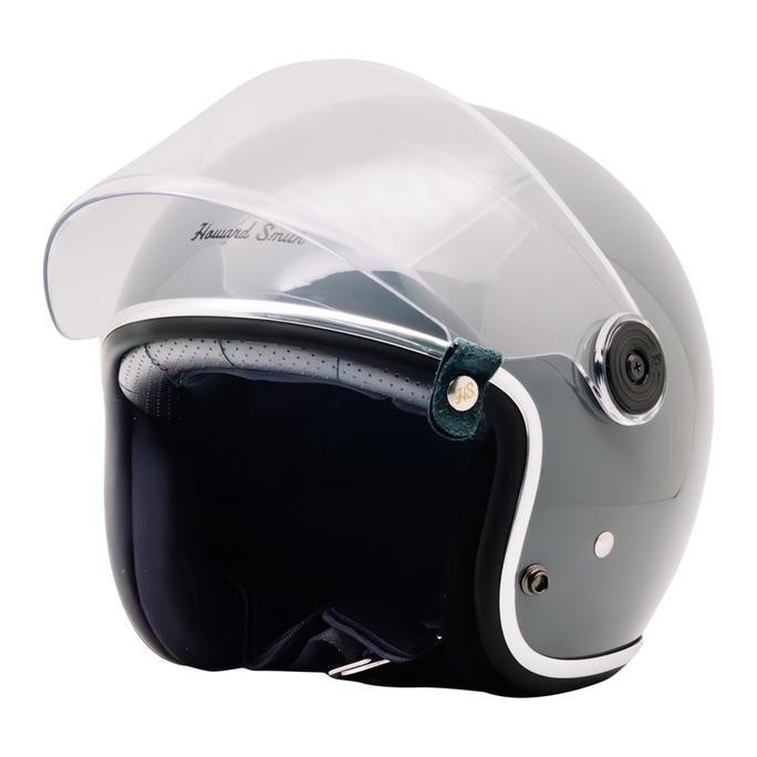 Howard Smith Jetter Retro Helm Half Face - Modern Grey
