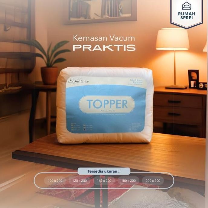 TOPPER Kasur Signature Pelindung Matras / Spring Bed Tebal - Goose Feel Empuk kualitas hotel