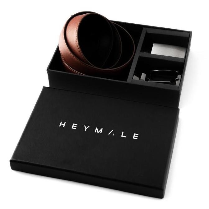 Heymale Reversible Belt Bundling Package Ikat Pinggang Pria