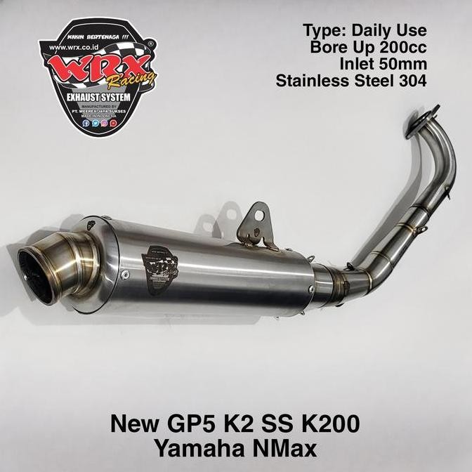 Promo Knalpot WRX New GP5 SS K200 NMax COD