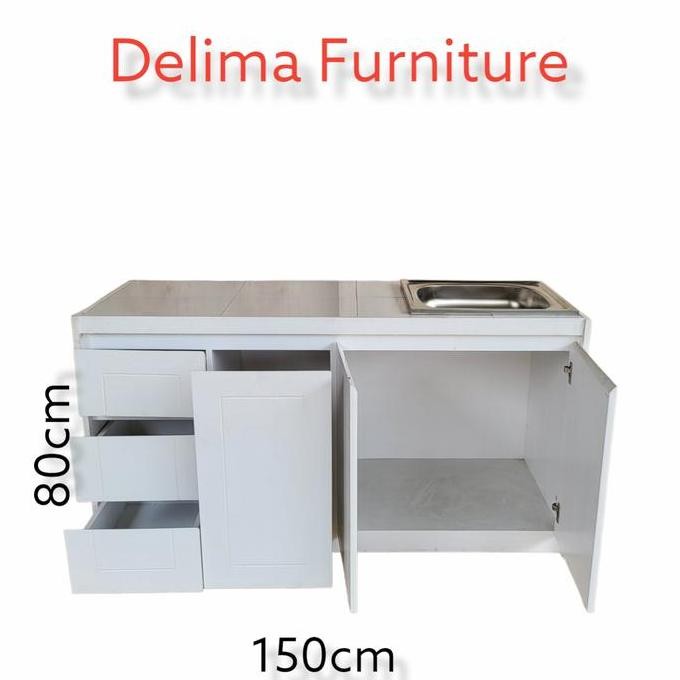 meja sink /kitchen set bawah/rak cuci piring/meja dapur duco