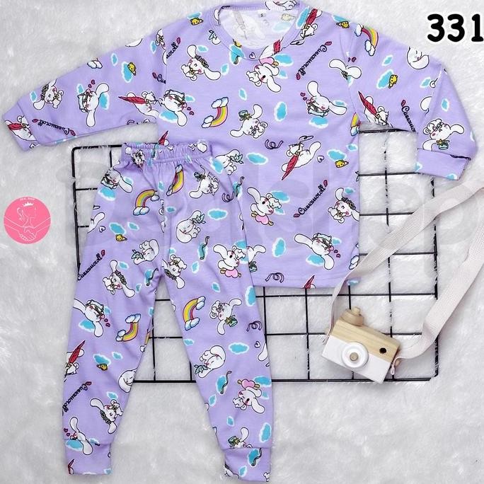 DT7 >> Setelan Anak Perempuan / Baju Tidur Anak Cewek Lengan Panjang / Piyama Anak Usia 1th-10th 331