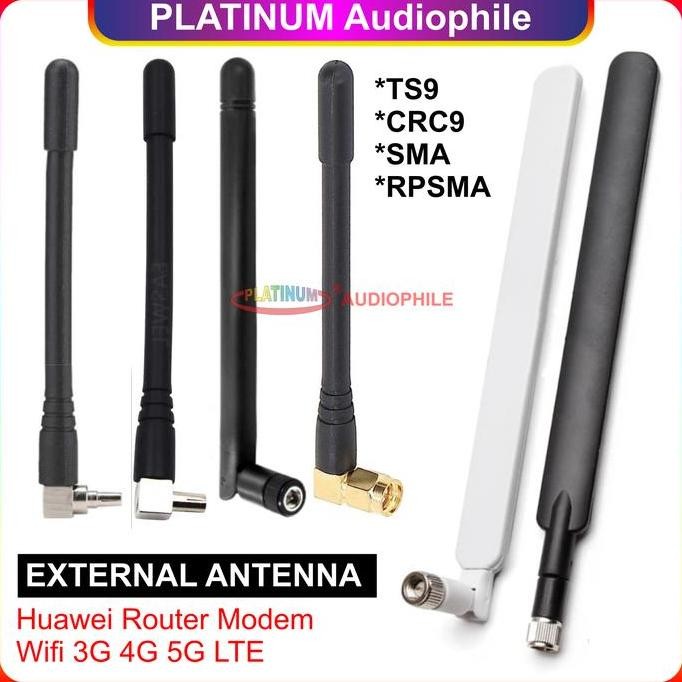 Antena External Eksternal Wifi Modem Router RP SMA RPSMA TS9 CRC9 4G
