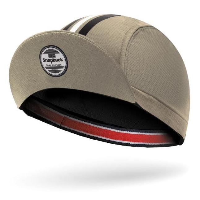 Topi Sepeda Snapba Dewasa Hijau Strip Hitam Putih Supreme