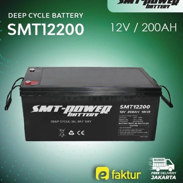 Battery Samoto 12V 200Ah Smt12200 Power