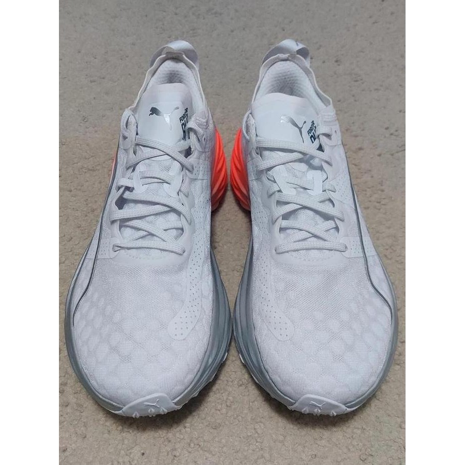 Sepatu Running Pria Puma Foreverrun Nitro Running Shoes White Silver Cherry 380017 01