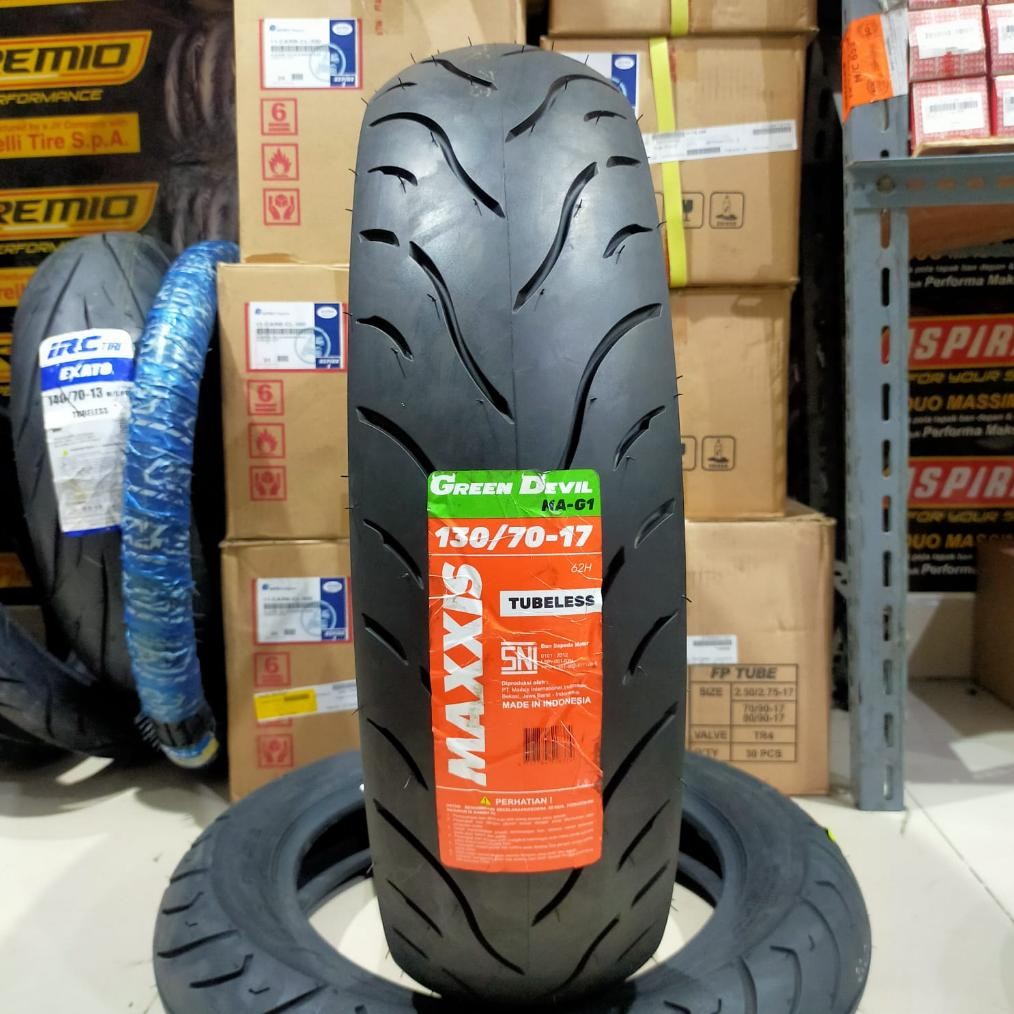 Baru Ban MAXXIS 130/70-17 Green Devil Ring 17 MA-G1 Untuk Motor Vixion CB 150 CBR R15 BISON GSX