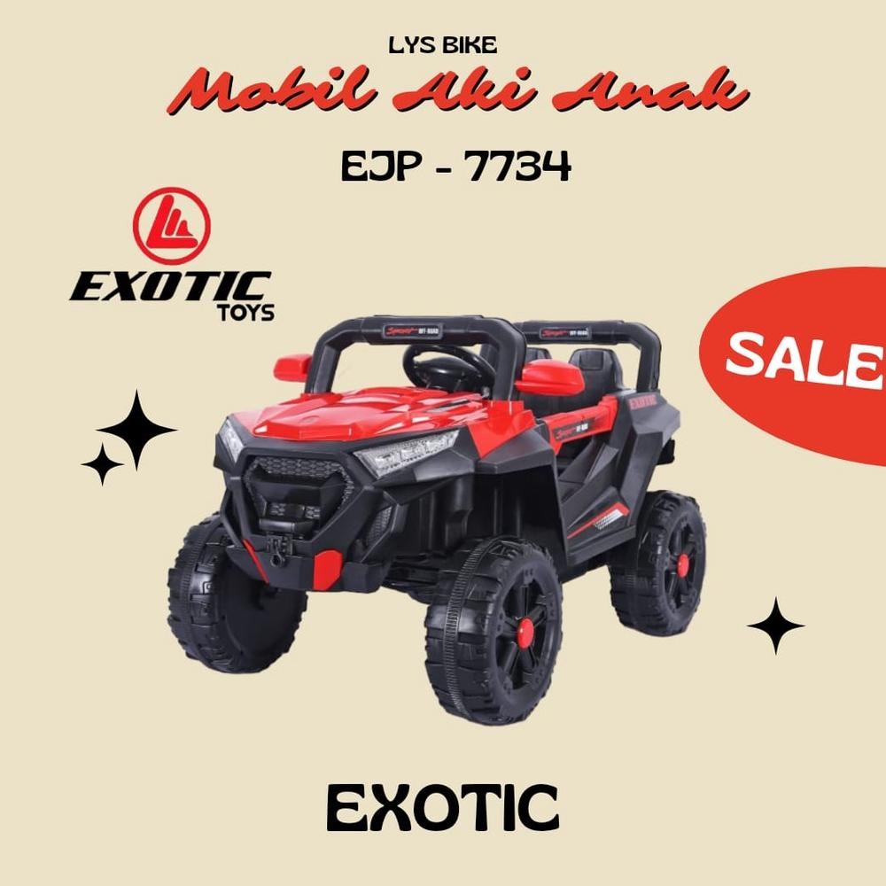 Mobil Aki Anak JEEP EJP 7734 / Mainan Mobil Mobilan Remot Anak Charge Cas EXOTIC / Mainan Anak Remot