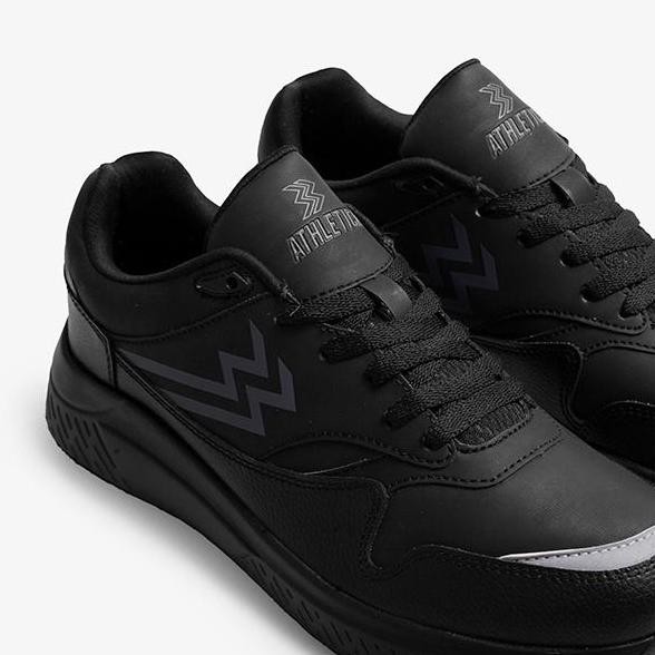 Athletica Official Shop - Rectus All Black | Sepatu Running | Sepatu Pria