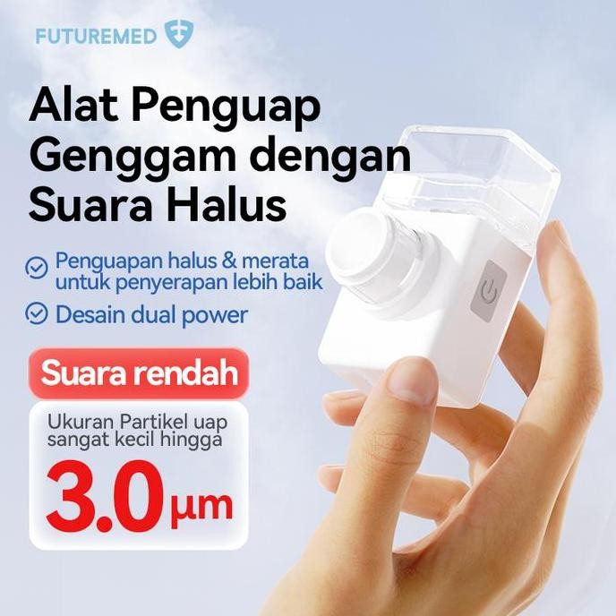 ENRIO- FUTUREMED Nebulizer Portable / alat Nebulizer Anak/alat uap sesak nafas asma / Terapi Pernafa