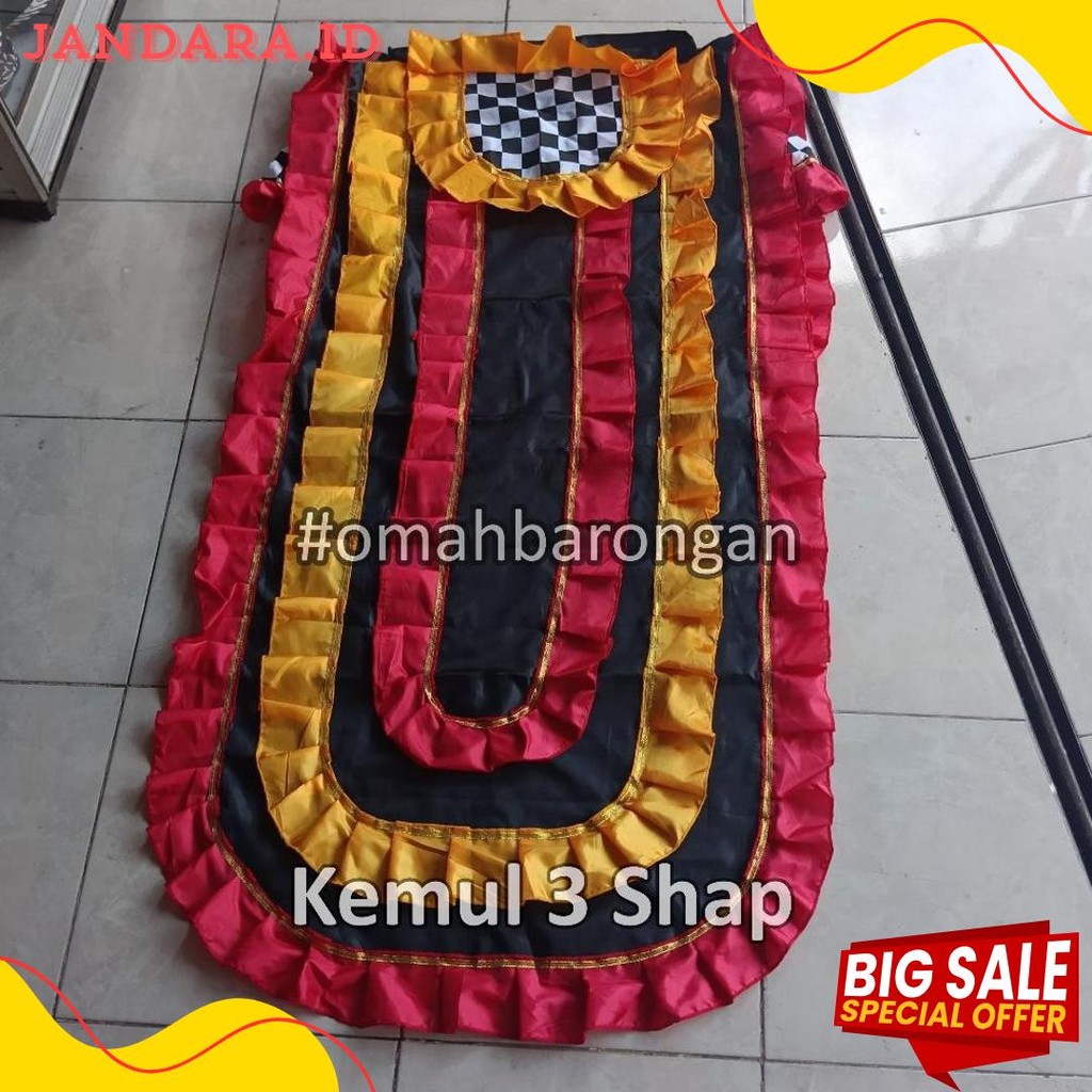 Diskon Kemerdekaan Kemul Barongan Anak Sd Pentas Dewasa Warna Biru Hitam Merah Kuning Hijau