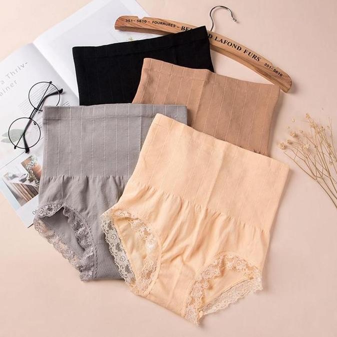 Promo Pakaian Pembentuk Pinggang Tinggi Renda Wanita Pengontrol Perut Pengangkat Bokong Pakaian Pemb