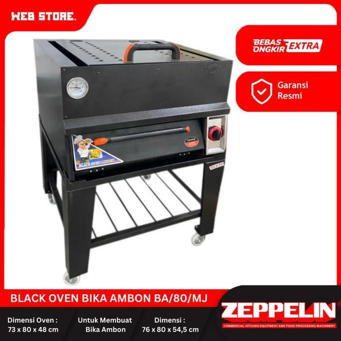 CORVUS Oven Gas Black Oven Bika Ambon BA/80/MJ ZEPPELIN