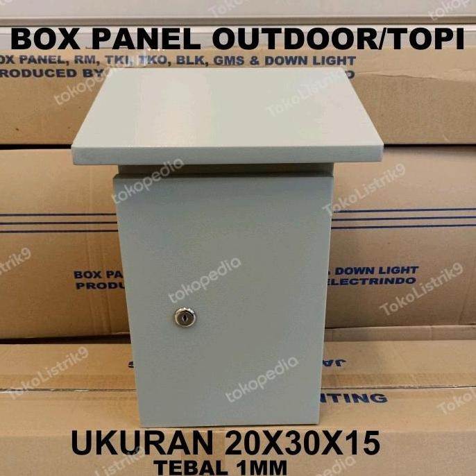 Box Panel 20x30x15 Tebal 1mm Outdoor/ Box Panel 20x30x15 Outdoor Topi