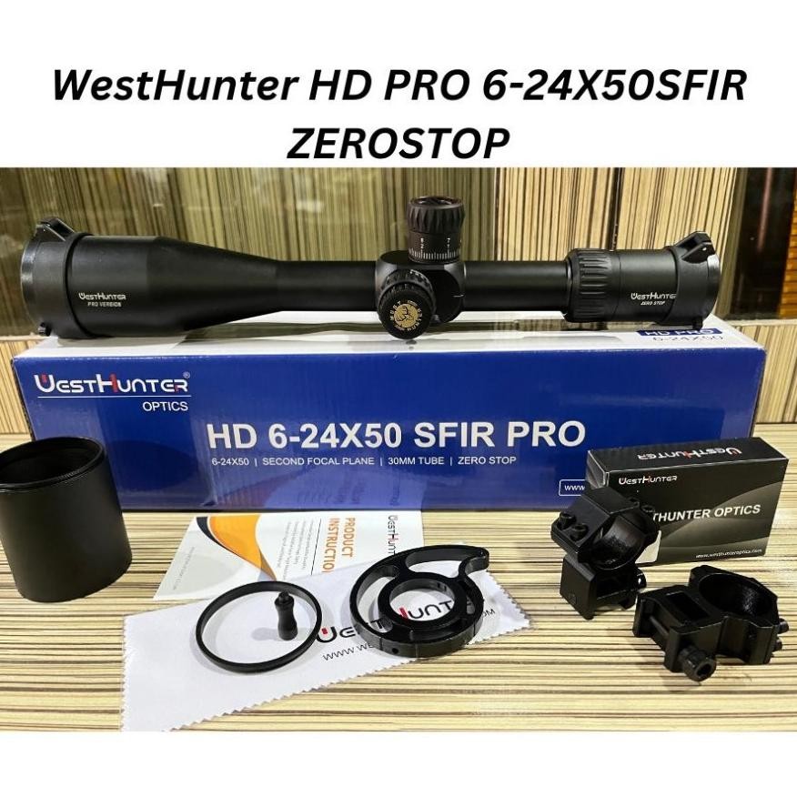 FEVERFEW TELESKOP WESTHUNTER HD 6-24x50 SFIR PRO ZERO STOP