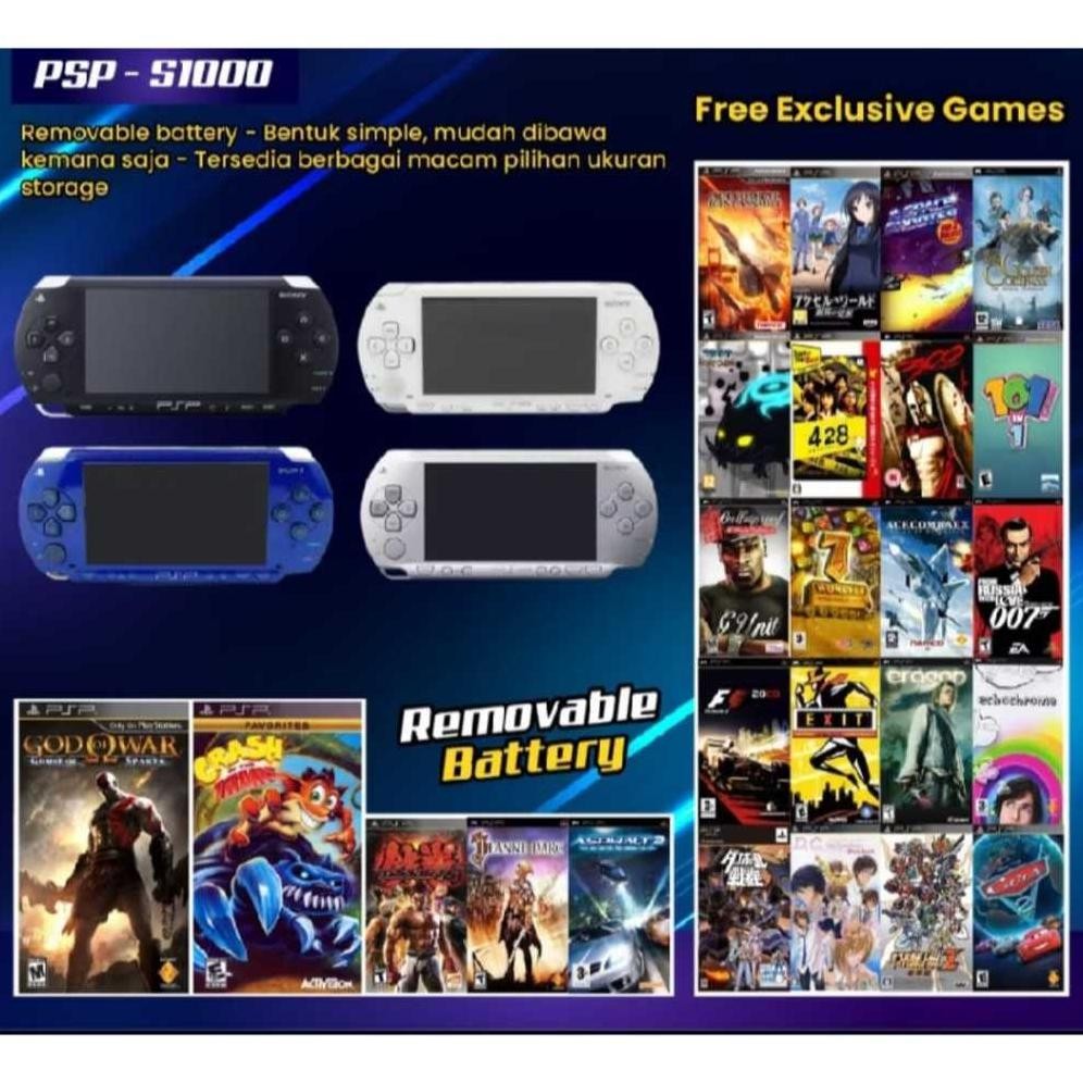 albertGokil- BUY 1 GET 1 ALL CONSOLE PORTABLE PSP CFW  S1000, S2000, S3000 FULL GAME