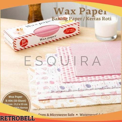 COD Wax Paper 50 Pcs / Korean Bento Cake Baking Paper /K-006