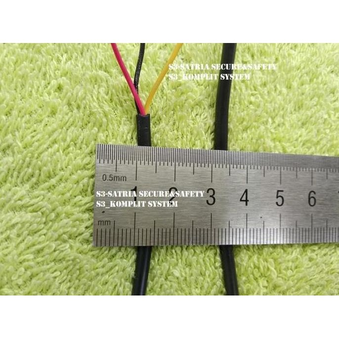 COD Kabel AWG 24 3 jalur double bungkus Selongsong AWG24 bulat isi 3 warna