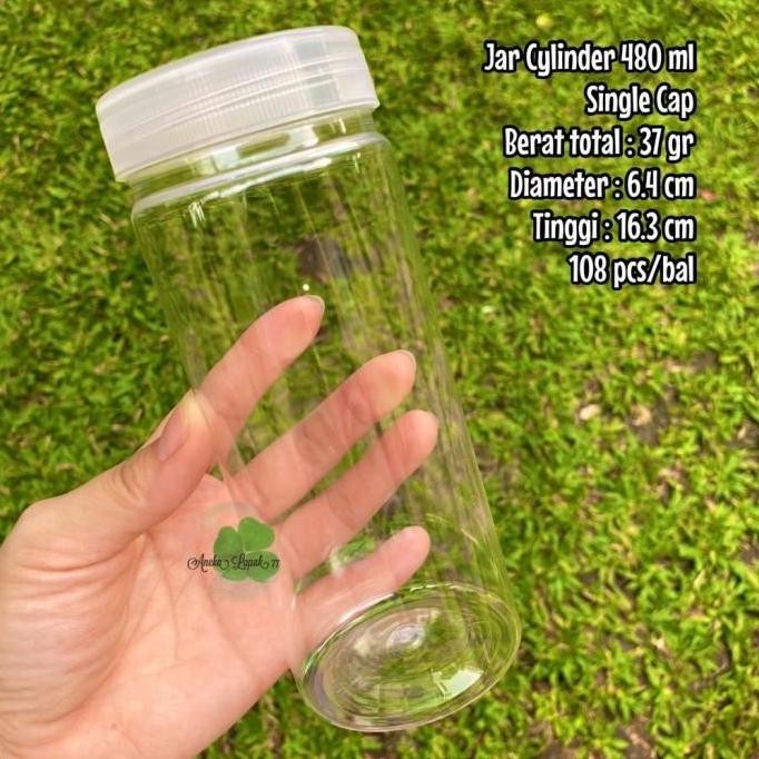 Toples Jar Cylinder 480 ml toples bumbu toples bawang goreng murah