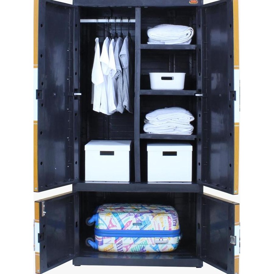 NAIBA - LEMARI MSC NAIBA FIT GANTUNG EBONY  MIRROR plastik furniture  Asli Naiba