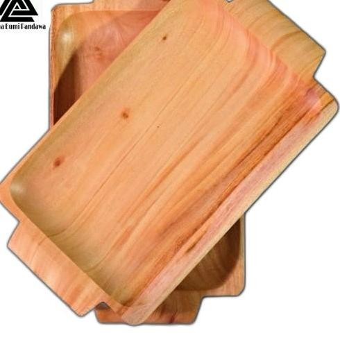 Nampan Kayu Kotak Besar 38 Cm