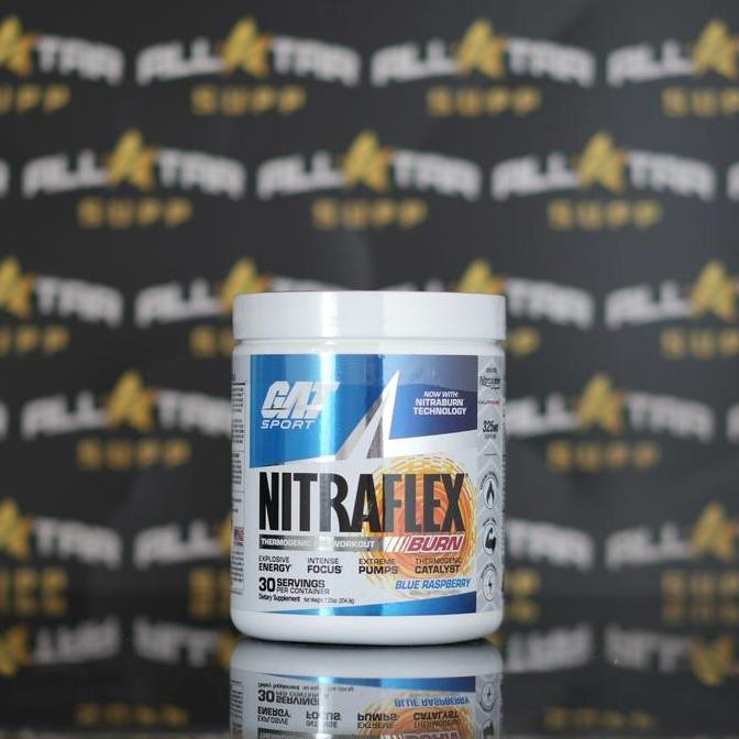 GAT NITRAFLEX BURN 30 SERVING PREWORKOUT DAN FAT BURNER THERMOGENIC SUPLEMEN FITNESS PWO FITNESS KUN