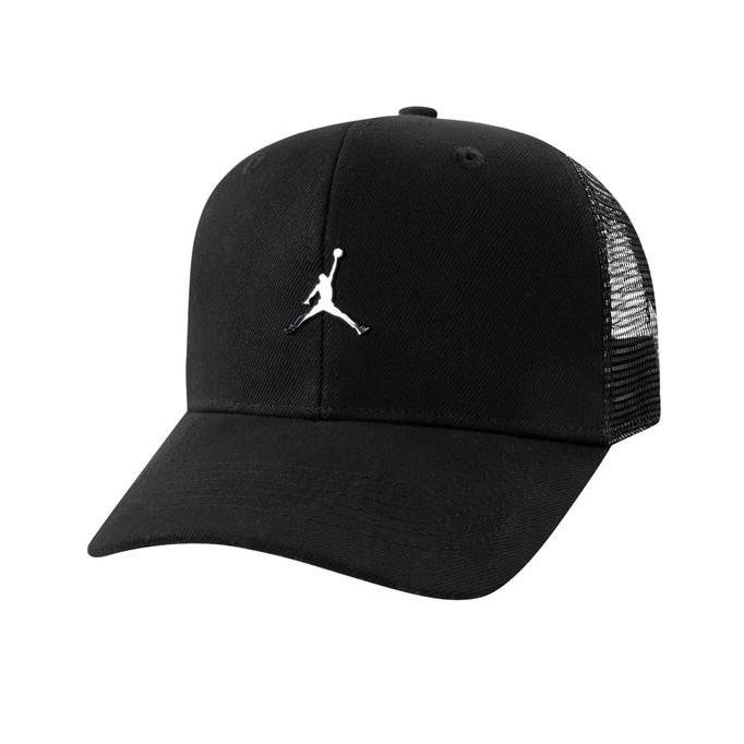 Premium Jordan Big Kids Metal Jumpman Trucker Hat Cap 9A0928-023 Topi Nike Air Jordan Original 100% 