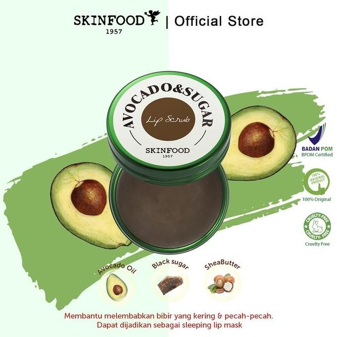 SKINFOOD Avocado & Sugar Lip Scrub