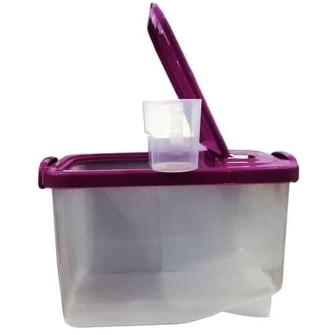 Asvita Rice Box 5 Kg Tempat Beras Kotak Box Container Plastik Tutup