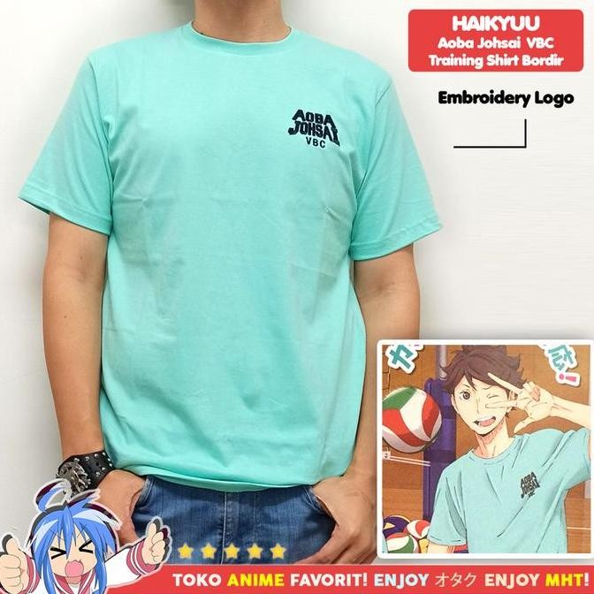 Kaos Anime Cosplay Haikyuu Bordir Aoba Johsai Seijoh Oikawa Iwaizumi